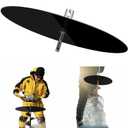 Ice Auger Drill Attachment Ice Fishing Gear Accessories with 11.8 Inch Fishing Adapter Disc Stainless Steel Adapter Fits 1/2 Inch and Above Drill Bit for Outdoor Fish Attachment