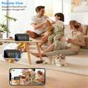 Hidden Camera Clock 4K HD WiFi, Wireless Camera with Night Vision Motion Detection, Nanny Cam for Home Security Indoor, Remote Live Stream Surveillance Camera