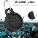 2 x Waterproof Airtag Keychain Holder [4 Pack], Airtag Holder for Key, Backpack, Luggage, 4 Colors (01-Black/Blue/Red/White)