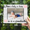 First Time Grandma Gifts for Grandma, New Grandma Gifts First Time 2026, Grandma Picture Frame, When a Baby is Born So is a Grandmother, Photo Frame 8X10