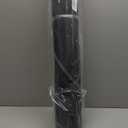 Plow & Hearth 32"x60" Half Round Fireproof Hearth Rug | 2 Layer Fiberglass Mat | Protect Hardwood/Carpet from Sparks & Embers Wood Stove (Charcoal)