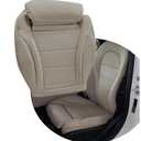 ATUOTPO Driver Side Bottom Leather Perforated Seat Cover Tan Compatible with Mercedes Benz C Class W205 C250 C300 C350 C400 GLC300 GLC300e 2015 2016 2017 2018 2019 2020 2021