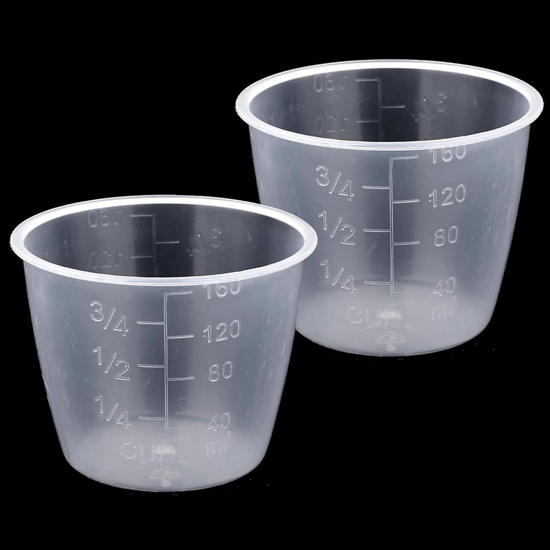 2PCS Rice Measuring Cup for Rice Cooker 160 ml Plastic Transparent Rices Cooker Cup Small Laundry Measuring Rices Cups Replacement for Measuringe Dry Liquid Ingredient Measuringe Cups