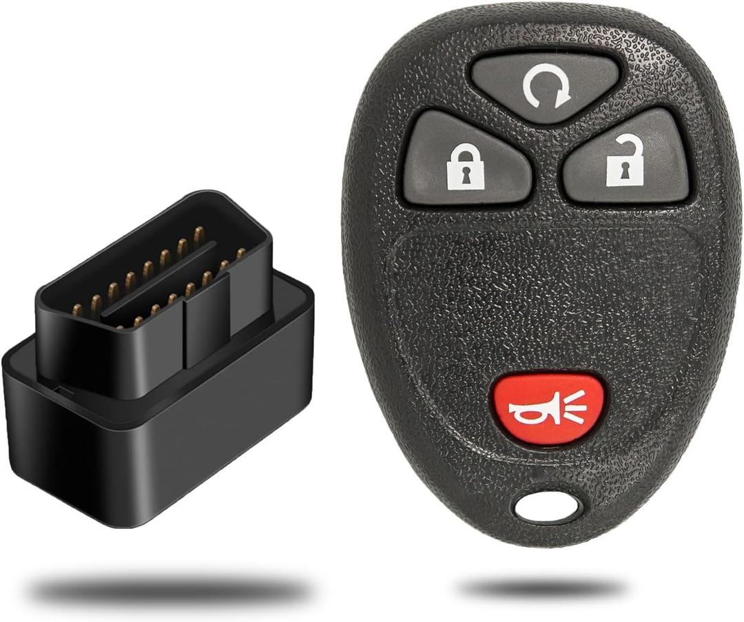 Keyless Entry Remote Kit for Chevy Silverado Avalanche Equinox Express Traverse GMC Yukon Sierra 1500 2500 3500 HD Acadia Savana Buick Enclave(OUC60270 OUC60221)