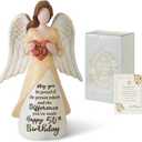 Storieme 50th Birthday Gifts for Her Women: Happy Birthday Gift for Friends Besites Sisters Daughter Mom 50 Year Old Woman Birthday Angel Figurine