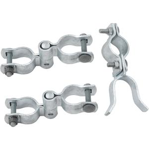 VIVIDA 1-3/8" Chain Link Gate Hinge Kit, Include Male & Female Gate Hinge, 1-3/8" Fence Fork Latch, Galvanized Steel