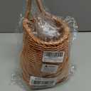 Hanging Wall Basket Plastic Woven Front Door Basket, Decorative Door Baskets for Flowers Plants, Hanging Wicker Basket for Kitchenware Farmhouse