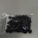 50PCS 1/4 inch / 6.5mm Black Silicone Rubber Plugs for Round Holes Soft Rubber Stopper Plug Assorted Sizes End Covers for Bottles Tubes Pipes