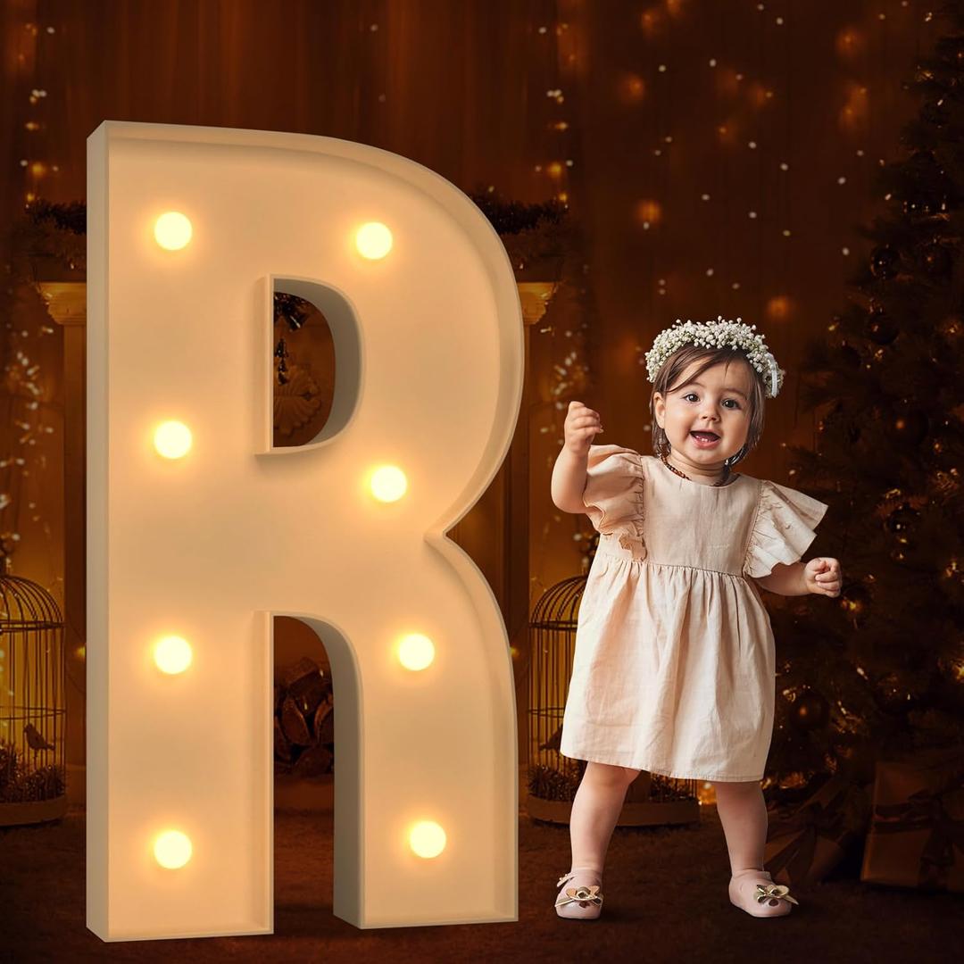 3FT Marquee Light Up Letters - Large Marquee Letters for Baby Shower, Birthday Party, Wedding Decor & More