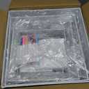 10 Pcs White Acrylic Buffet Risers with Mini Sign and Marker, Food Display Stands for Buffet Table Party Catering Dessert Jewelry Collectibles, Acrylic Cube Nesting Boxes with Hollow Bottoms 8 Sizes (10" 9" 8" 7" 6" 5" 4" 4" 3" 3")