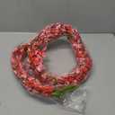 22 Inches Artificial Pink Forsythia Flower Wreath, Natural Vine Wreath, Spring/Summer Front Door Wreath with Hook and Light String, for Wedding Window Home Wall Indoor Front Door Decor
