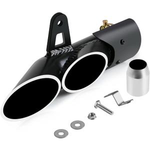 PACEWALKER Motorcycle Exhaust Tips 1.5-2" inlet, Motorcycle Slip On Muffler 38-51mm Inlet for Street/ Sport Motorcycles and Scooters, Dirt Bike ATV Street Bike