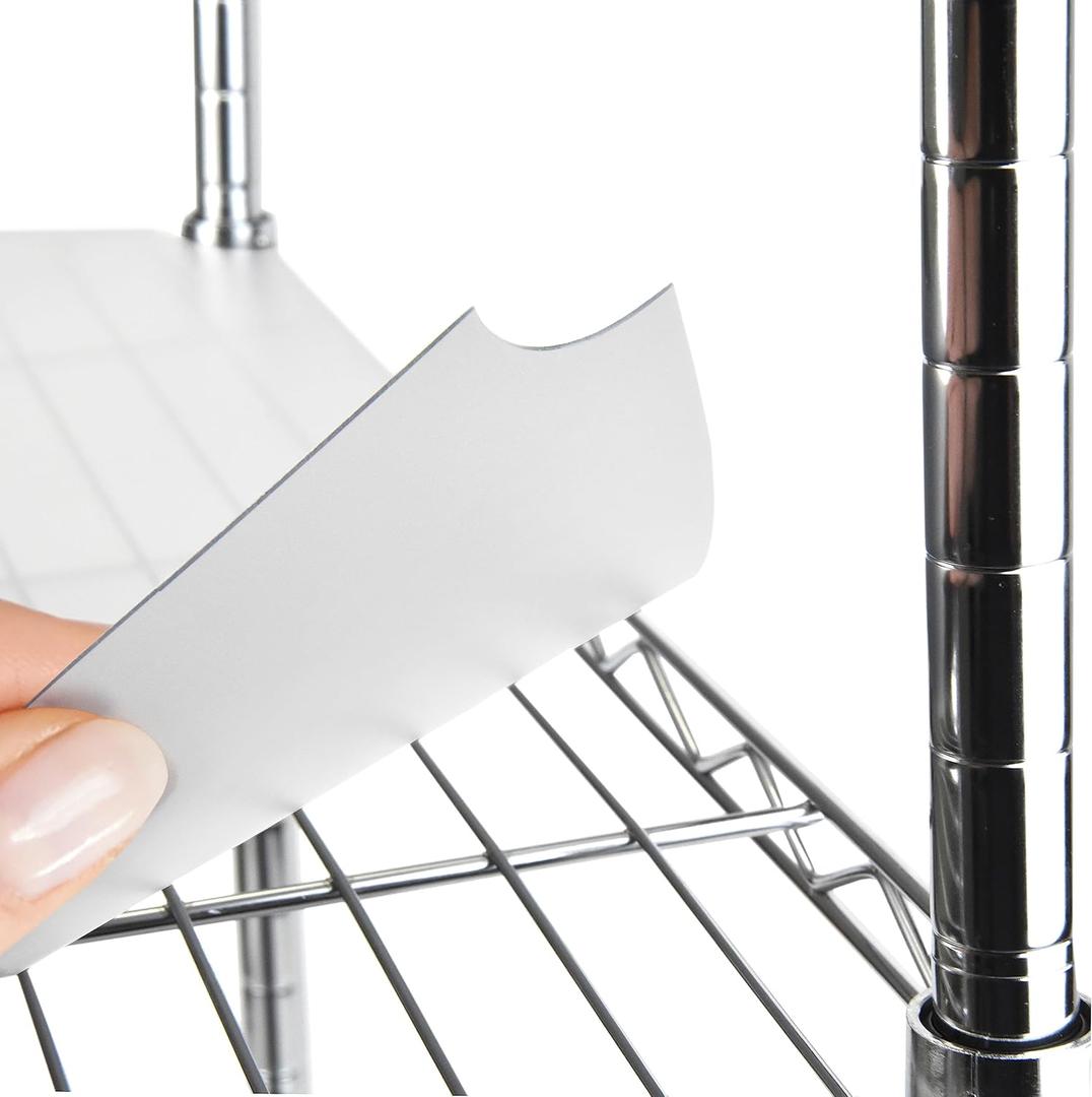 Wire Shelf Liner Wire Rack Shelf Mat - Thick Wire Shelf Cover - Waterproof Plastic Shelf Liner, Metal Shelf Liner - Easy Use Wire Shelving Cover for Closet (Clear, 14" X 24" (Set of 3)) (14"W x 24"L)