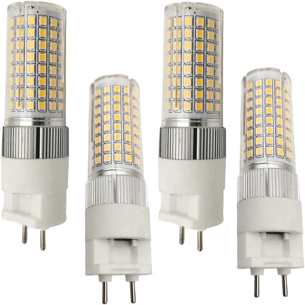 G12 Led Bulb 16w Ceramic Corn Light Led G12 Base T6 4000k Natural White Equivalent 200W Halogen Lamp 2 Pin Ceilling Downlight Office Building Light(4 Pack)
