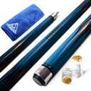 CUESOUL SOOCOO Series 58" 19oz Maple Pool Cue (12.75mm, Black)