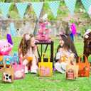 Sweetude 36 Pcs Farm Animal Party Favor Bags Barnyard Gift Goodie Treat Bags for Kids Farmhouse Reusable Non Woven Bag