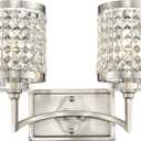 Livex Lighting 50562-91 Gramercy 2-Light Bath Light, Brushed Nickel