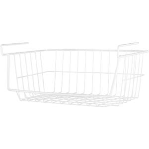 Whitmor White Wire Shelf Basket