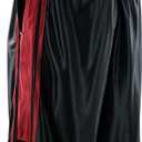Mens Gym Training Basketball Shorts with Zippered Pockets (Black, XXXL)