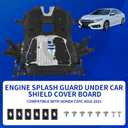 74110-TBA-A00 Engine Splash Guard Under Car Shield Cover Board, Lower Engine Splash Shield Guard Compatible with Honda Civic 2016-2021 Replaces 74110TBAA00 74110TBCA00 90674-TY2-A01