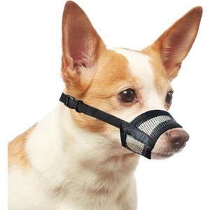 Evollax Dog Muzzle for Small Dogs  Soft Air Mesh Muzzle for Small Dog | Perfect for Barking and Biting Prevention