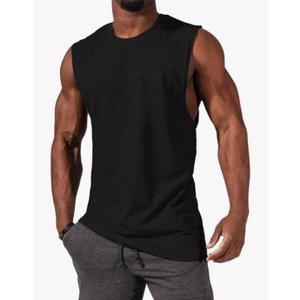 Men's Sleeveless Tank Tops Crewneck Solid Loose Fit Shirt L