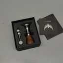 54mm Espresso Tamper For Breville Machines Calibrated Tamper Tool Espresso Walnut, Auto-Leveling and 30lb Spring Loaded Design Coffee Tamper With Stainless Steel Ripple Base