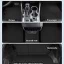 Floor Mats Custom for Toyota RAV4 Hybrid 2026 (Only for Cargo Area with Subwoofer) (Not for Phev) Trunk Mat with Backrest Mat All Weather TPE Full Set Cargo Liners for RAV-4 2026 Accessories, Black