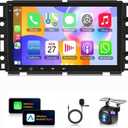 8'' Car Stereo for 2007-2012 Chevrolet Chevy Silverado Impala GMC Sierra Acadia Enclave Yukon 2007-2012 w/Wireless Carplay & Android Auto GPS BT AHD Mirror Link SWC Mic, 2+32G