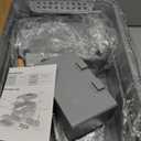 URPOWER Stainless Steel Cat Litter Box with Lid Extra Large Enclosed Litter Box for Cats Non-Sticky Metal Pan with High Sided Enclosure & Scoop, Front & Top Entry, Anti-Leakage, Easy Cleaning (XL, Gray)