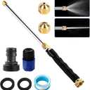 High Pressure Washer Hose Nozzle, Jet Nozzle Power Washer for Garden Hose, 2026 Upgraded Power Washer Tools with 2 Different Nozzles and Hose Quick Connectors