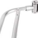 JS Jackson Supplies Double Curved Shower Rod, Metal Construction, Adjustable Between 44 to 70 Inches, Aluminum Rods and Zinc Mounting Hardware, Quality Modern Bathware, Brushed Nickel Finish
