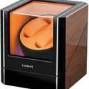 Watch Winder for Automatic Watches with Exterior LED LightingShining Finishing and Quiet Japanese Motor 2.0MAX