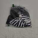 Yonique Women 2 Piece Flowy Tankini Swimsuits with Boyshorts V Neck Swim Tank Tops Bathing Suits Modest Swimwear Black/White 16W, Black 