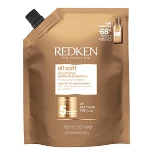 Redken All Soft Conditioner For Dry Hair - Moisturizes & Provides Intense Softness With Argan Oil, For All Hair Types (16.9 Fl Oz (Pack of 1))