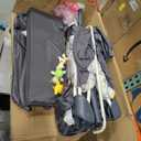 5 in 1 Infant Newborn Baby Crib, Baby Bassinet Bedside Cribs, Pack and Play and Changing Table, Portable & Music Box, Portable Travel Crib, Dark Gray