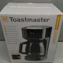 Toastmaster 12-Cup Digital Touchscreen Drip Coffee Maker - Programmable Automatic Coffee Machine - Kitchen Appliance with Keep Warm Setting