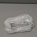 Tbestmax 10 Pcs Clear Cosmetic Bags Small Makeup Bags Portable Waterproof Travel Toiletry Bags Organizer White, 7.5"x 4.8"x 2.3"