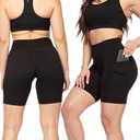 SATINA High Waisted Leggings for Women - Capri and Full Length Yoga Pants - Buttery Soft Workout Leggings with Tummy Control Medium, Black  
