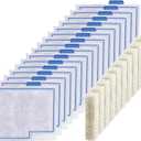 Medium Filter Cartridge Replacement Compatible with Aqueon QuietFlow LED PRO Power Filter Size 10/Power Filter Size 10/E Internal Power Filter Size 20 (16+10 Counts Ammonia Reducer Filter Pads)