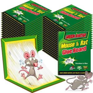 Ezoon 36 Pack Large Mouse Glue Traps with Enhanced Stickiness, Sticky Rat Traps, Sticky Snake Trap, Mouse Traps Sticky Pad Board for House Indoor Outdoor, Easy to Set, Extra Large (8.3" x 12")