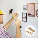 20PCS Self-Drilling Anchors, Metal Drywall Anchors Screws Kits Heavy Duty, Zinc Plated Anchors for TV, Cabinets, No Drill or Holes (10pcs 0.47 x 1.56 in Steel Anchors, 10pcs Zinc Screws) (Gold)