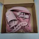 LITTLE RAWR Silicone Baby Feeding Set, Baby Led Weaning Supplies, Baby Spoons Suction Divided Plate Bib Cup, First Stage Solid Food Eating Utensils - 6+ Months(Pink-Red)