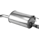 Stainless Steel Rear Exhaust Muffler + Gasket+ Bolt Kit for 2006-2011 Honda Civic 1.8L 2006-2011 Civic Hybrid 1.3L