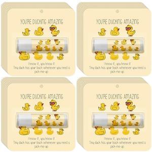Sacubee 27 Pack Employee Appreciation Gifts Bulk Lip Balms, Thank You Gift for Staff Team Teachers Volunteers, You're Amazing Duck Theme Lip Balms for Office Event Appreciation Favor(Assorted Flavor)