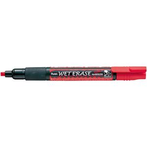 Pentel Wet Erase Chalk Marker, Red Medium (SMW26-B)