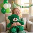 Super Color Teddy Bear Stuffed Animals Plush Toy for Children Girlfriend Family Congratulations Baby Shower Birthday Green 14 inch