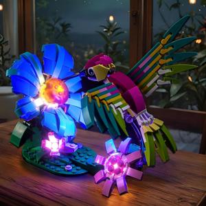 LocoLee Customized Light kit Compatible with Lego 31384 Wild Animals: Colorful Hummingbird - No Actual Model Only Lights, LED Lighting Accessories Compatible with Lego 31384
