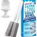 Impresa - 2 Pack Pumice Stone Toilet Bowl Cleaner with Extra Long Handle - Limescale Remover - Brush Wand for Bathroom - Also Cleans BBQ Grills, Tiles, Grout, and Swimming Pools (2 Count (Pack of 1))