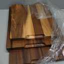 SMIRLY Wood Cutting Board, Bamboo Cutting Board Set, Chopping Board and Wooden Cutting Boards for Kitchen, Small Wood Cutting Board and butcher block (Acacia Wood, 3 Pack)